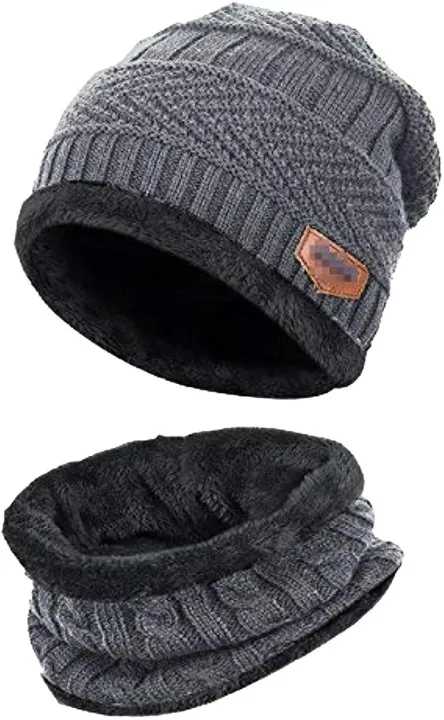 New Stylish Winter Hats, Ladies And Gents Hot Knitted caps and Neck Warmer Mask 2 in 1 Scarf Beanie for Kids, Boys & Girls / UNISEX Double Layer Hat and Neck Warmer For Mens And Womens