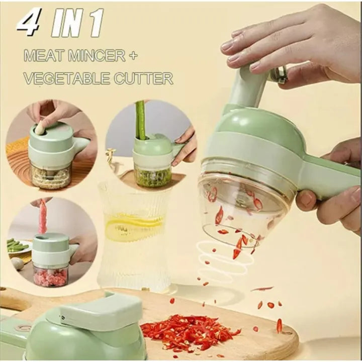 Vegetable Cutter Set Portable Wireless Chopper
