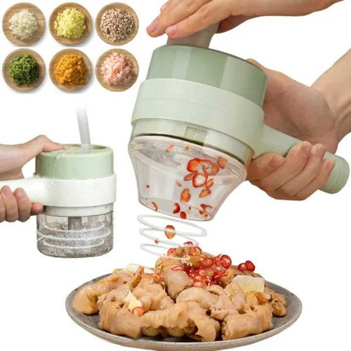 Vegetable Cutter Set Portable Wireless Chopper