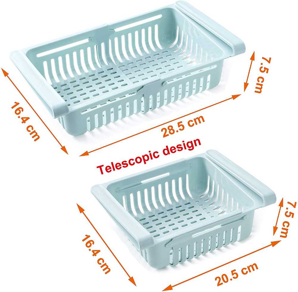Retractable Drawer Type Refrigerator Storage Box