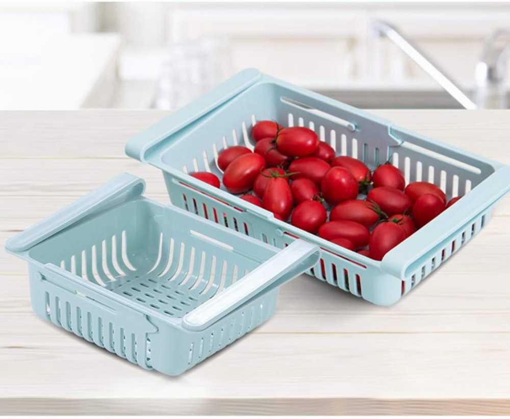 Retractable Drawer Type Refrigerator Storage Box