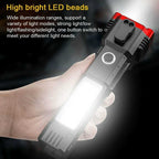 Versatile High Power Led Flashlight Focus Light Power Bank and Window Hammer