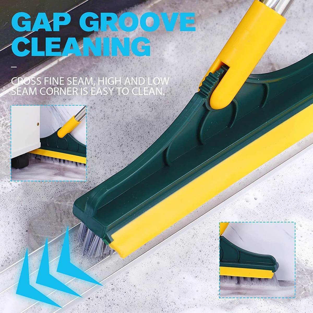 2-in-1 Floor Cleaning Broom Wiper