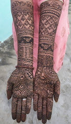 Full hand mehndi design