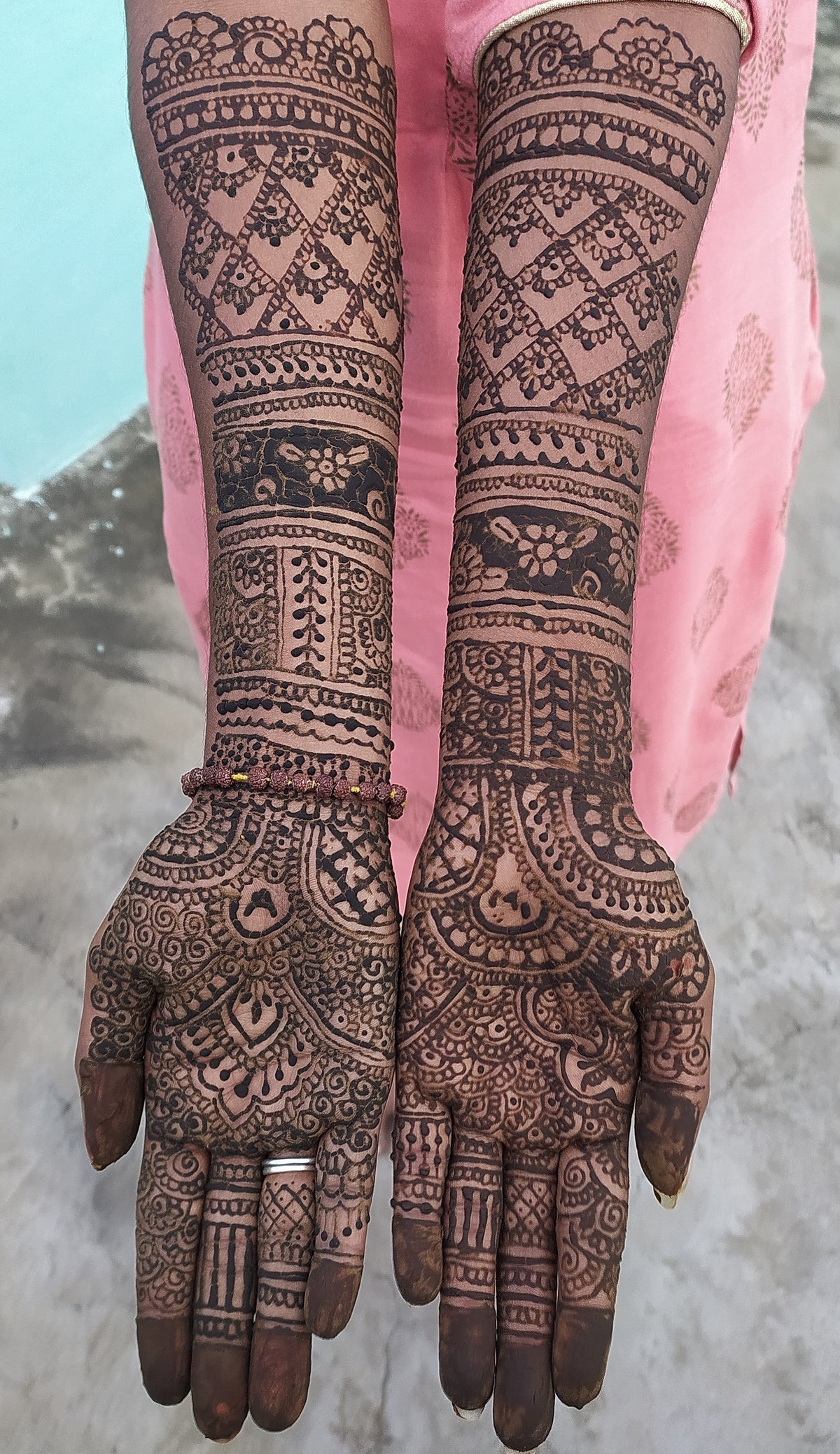 Full hand mehndi design