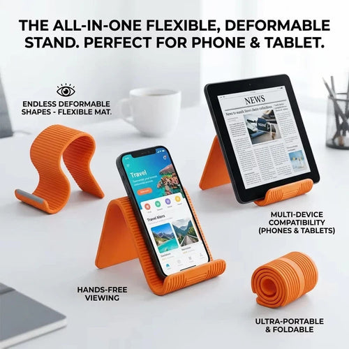 Trending Portable Rollable Bendable Soft Silicone Multi-Angle Stand fo